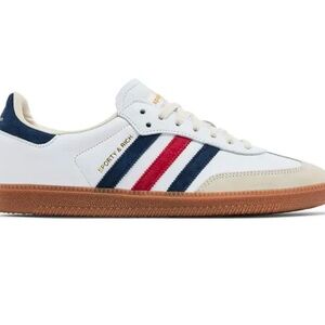 Sporty & Rich Men's White and Red Sneakers